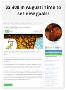 Learn Earn Wealthy Affiliate I Made 3400 dollars in August Time For New Goals